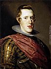 Philip IV in Armour by Diego Rodriguez de Silva Velazquez